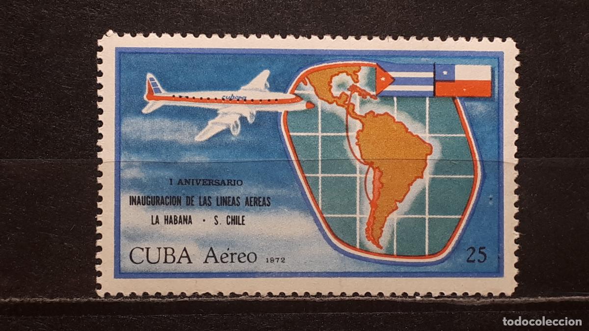 Sellos: CUBA. **. A&Ntilde;O 1972. YVERT. A&eacute;reo 253 - Foto 1