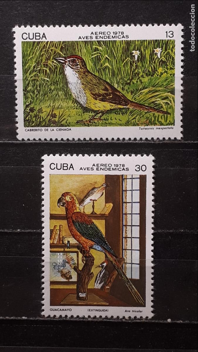 Sellos: CUBA. **. A&Ntilde;O 1978. YVERT. A&eacute;reo 276/7 - Foto 1