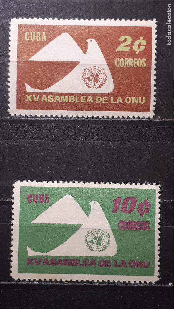 Sellos: CUBA. **. A&Ntilde;O 1961. YVERT. 554/5 - Foto 1