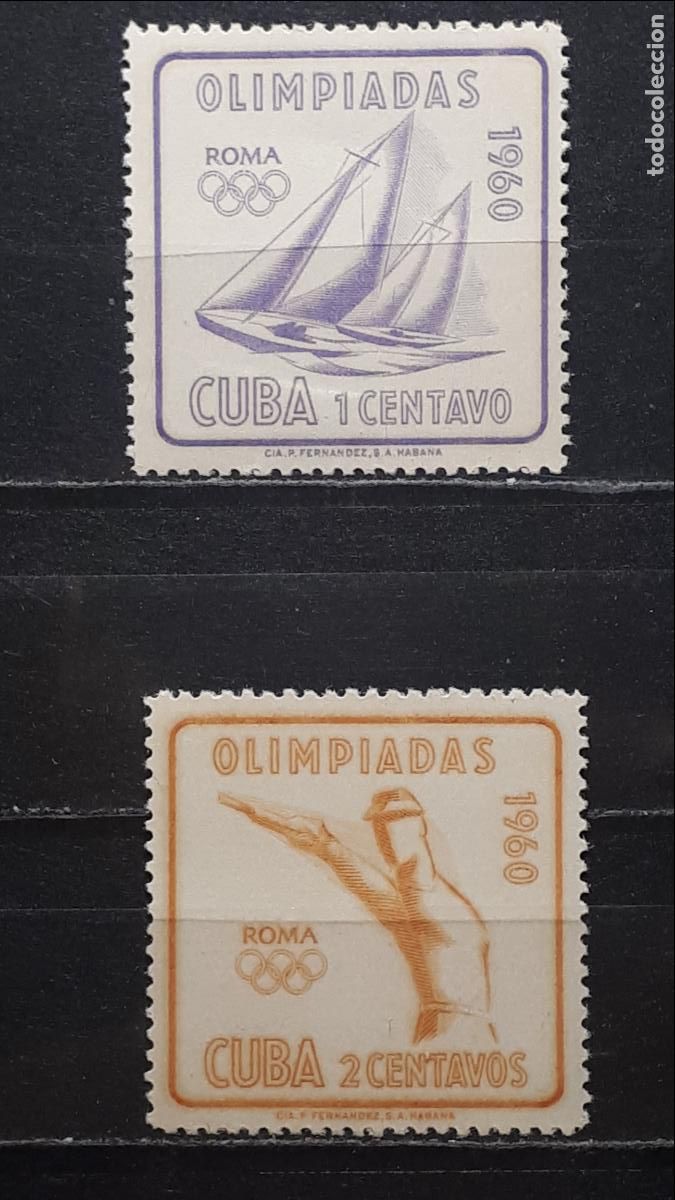 Sellos: CUBA. **. A&Ntilde;O 1960. Yvert 532/3 - Foto 1