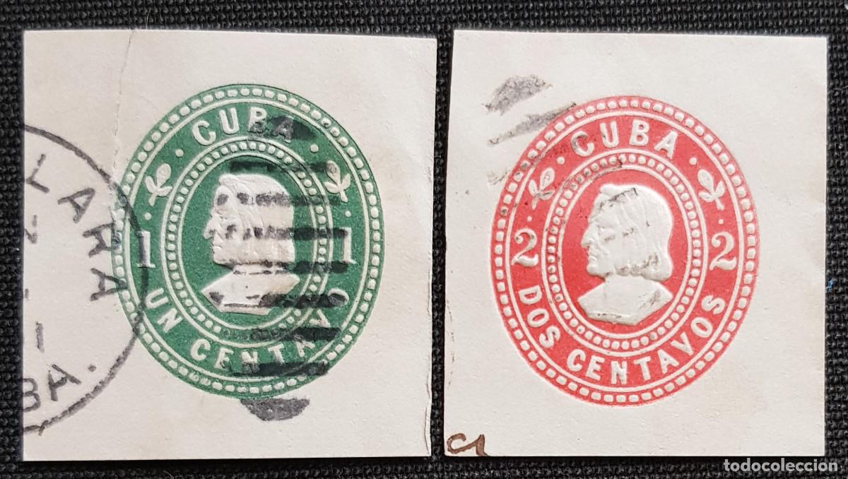 Sellos: Cuba enteros postales sobre fragmentos - Foto 1