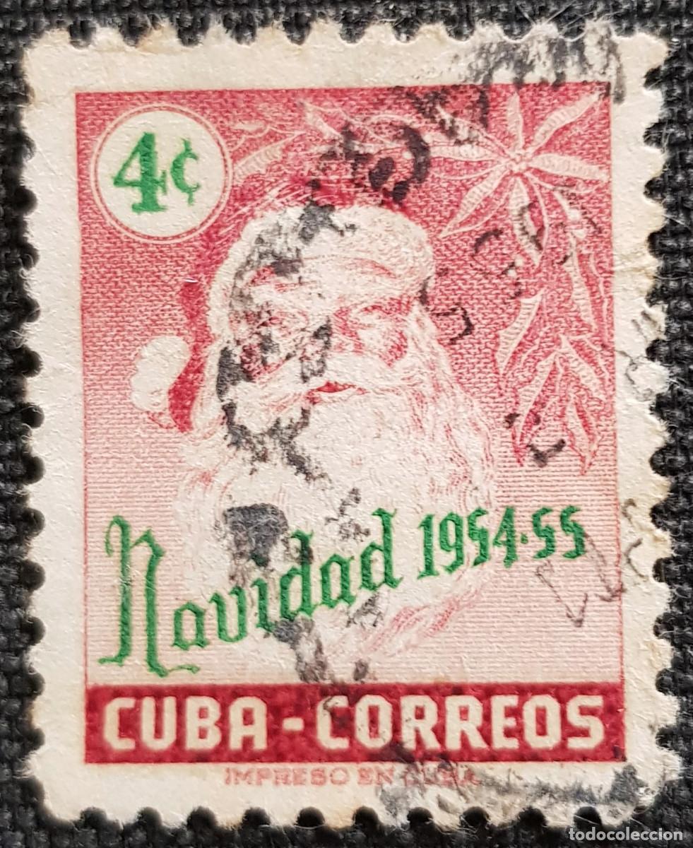 Sellos: Cuba 1954-55 sello de Navidad - Foto 1