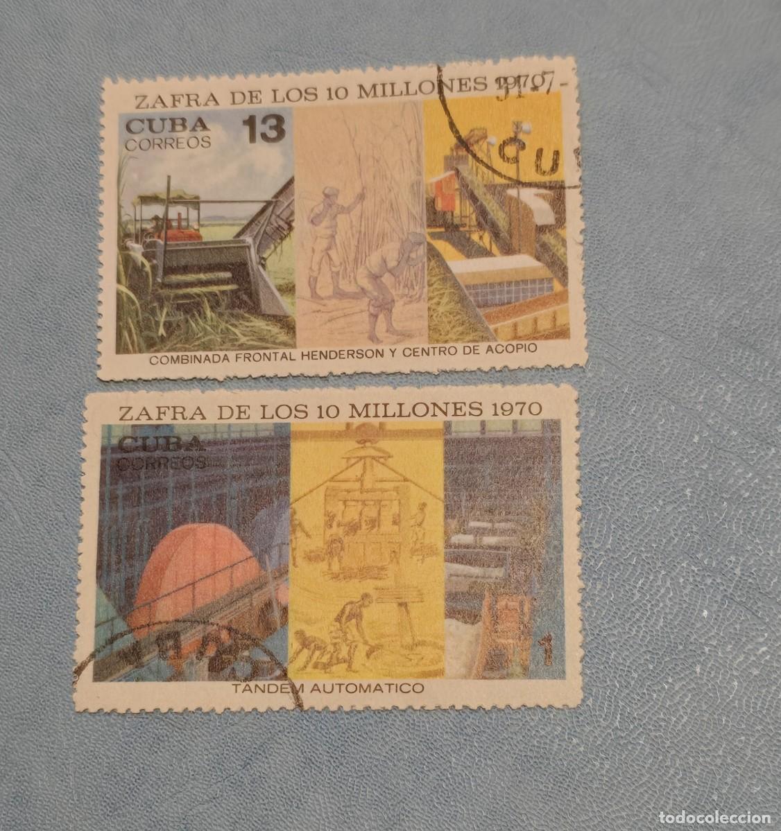 Sellos: 2 SELLO USADO CUBA 1970 - Foto 1