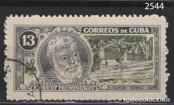 Sellos: CUBA 1963 usado HEMINGWAY Yvert 696 - Foto 1