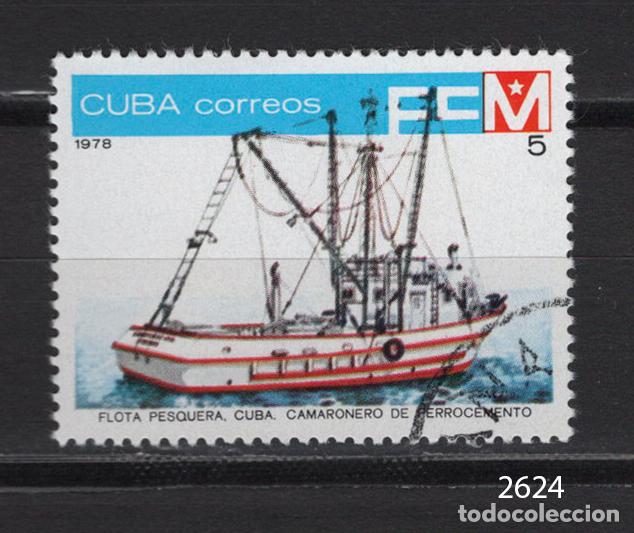 Sellos: CUBA 1978 BARCOS usado Yvert 2075 - Foto 1