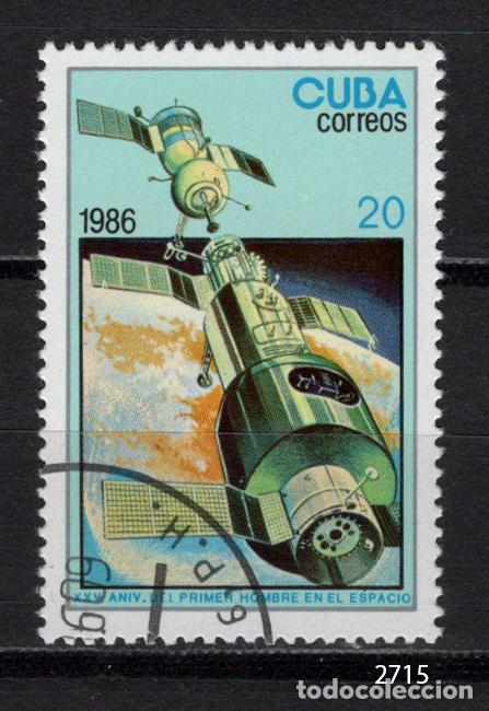 Sellos: Cuba 1986 usado ESPACIO Yvert 2686 - Foto 1