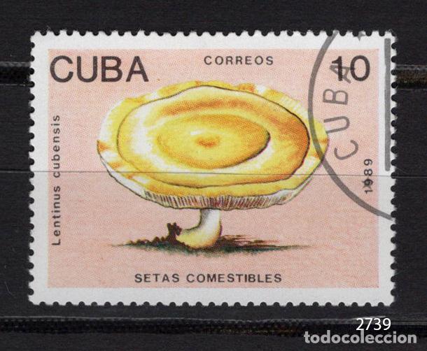Sellos: Cuba 1989 usado SETAS Yvert 2910 - Foto 1