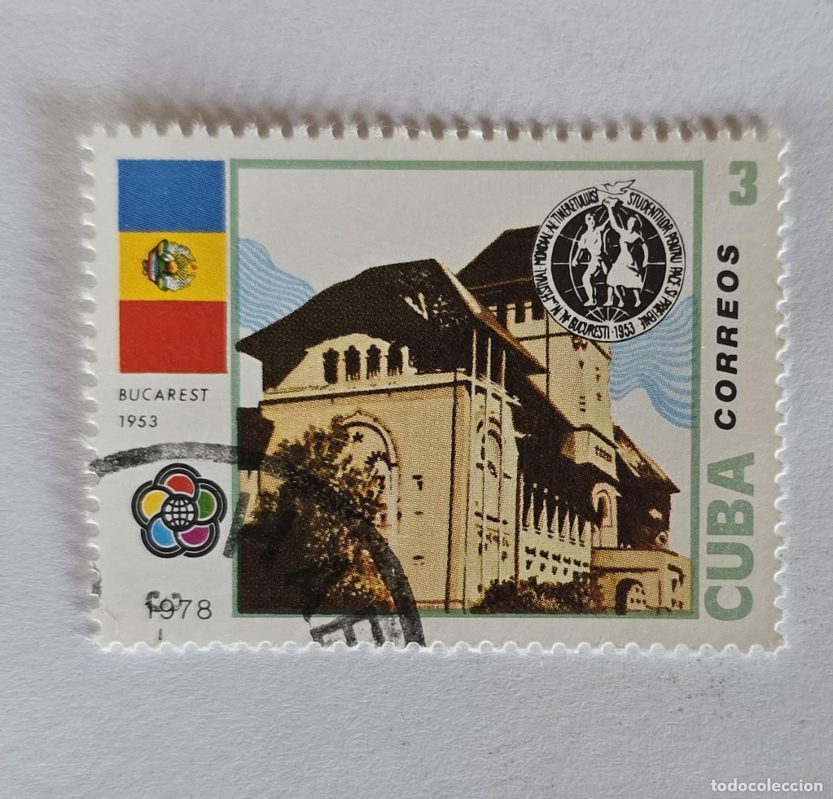 Sellos: SELLO USADO CUBA 1978 EDIFICIOS BUCAREST - Foto 1
