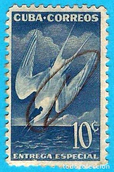 Sellos: Cuba. 1953. Scott # E18. Aves. Charran - Foto 1