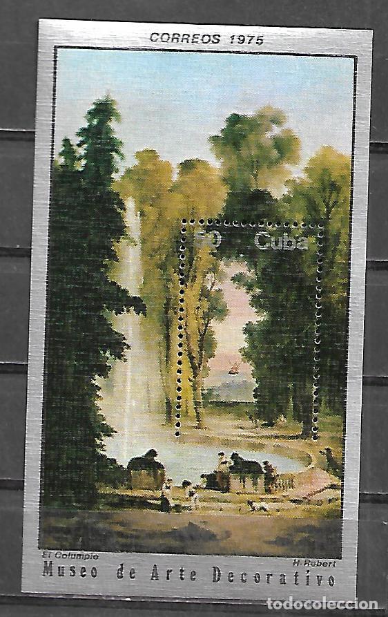 Sellos: HOJA BLOQUE CE CUBA DE 1975 NUEVA - Foto 1