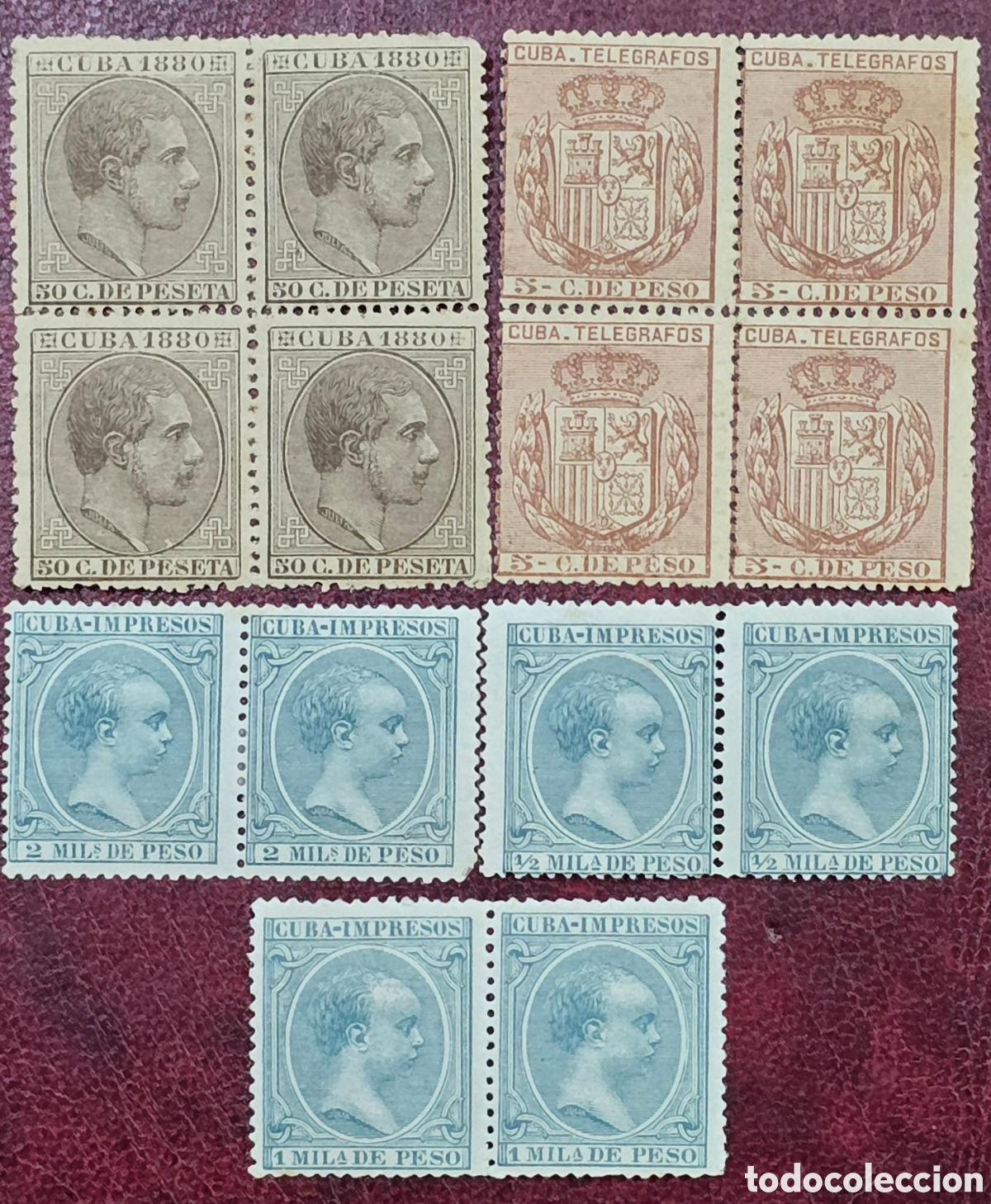 Sellos: Sellos de Cuba 1880 y 1900 - Foto 1
