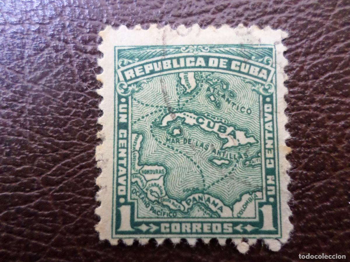 Sellos: :cuba, 1914, mapa de cuba, Yvert 166 - Foto 1