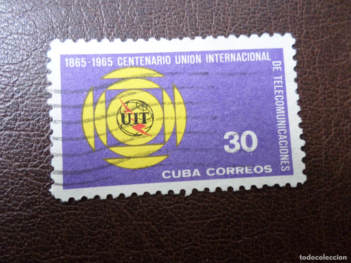 Sellos: :cuba, 1965, centenario de la U.IT., Yvert 853 - Foto 1