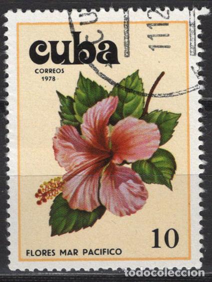 Sellos: CUBA 1978 usado FLORA Yvert 2089 - Foto 1