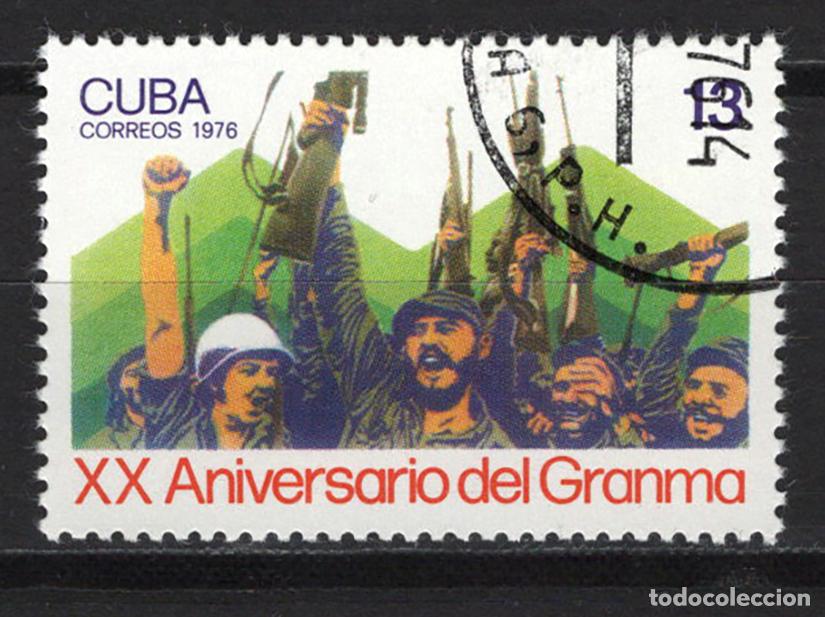 Sellos: CUBA 1976 usado Yvert 1973 - Foto 1