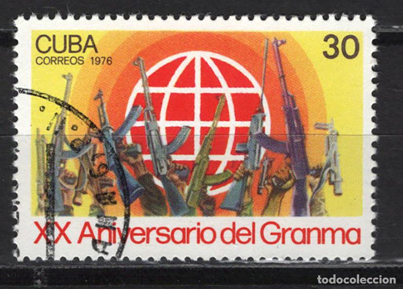 Sellos: CUBA 1976 usado Yvert 1974 - Foto 1