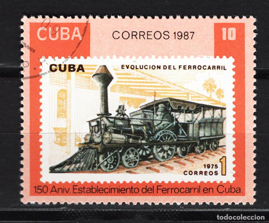 Sellos: CUBA 1987 usado Yvert 2812 - Foto 1