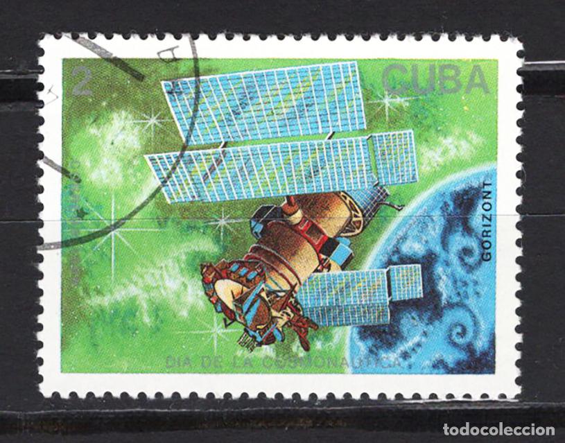 Sellos: CUBA 1988 usado ESPACIO Yvert 2840 - Foto 1