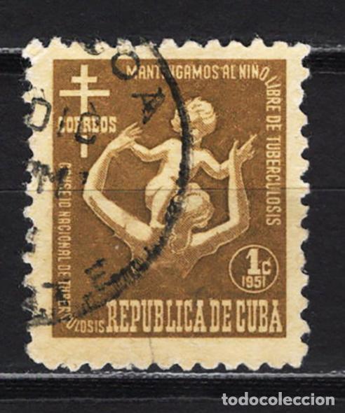 Sellos: CUBA 1951 usado Yvert TB14 - Foto 1