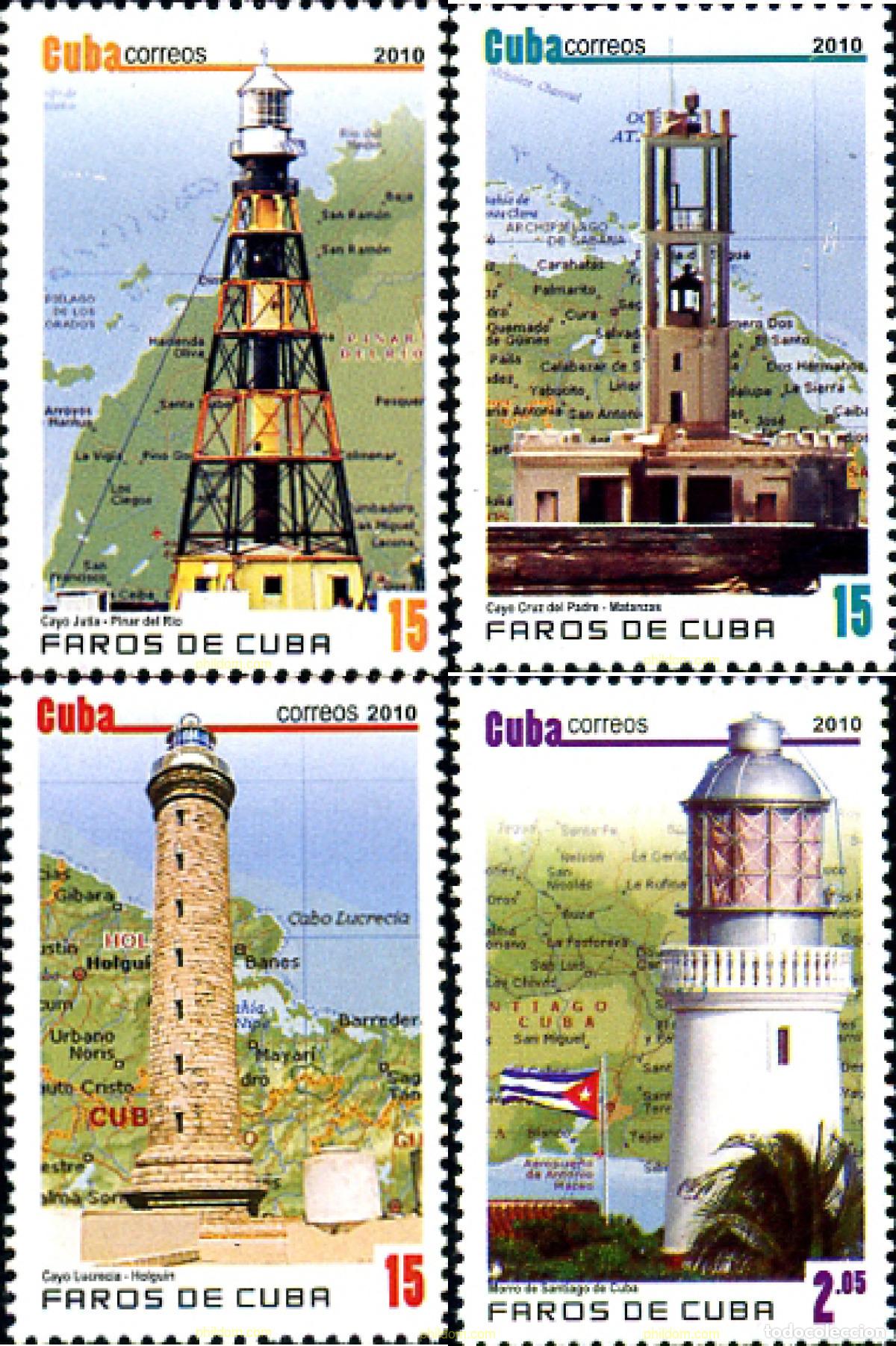 Sellos: 255559 MNH CUBA 2010 FAROS - Foto 1