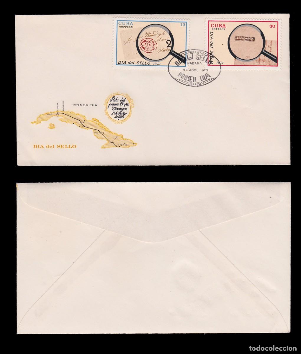 Sellos: CUBA .1973. FIRST DAY ISSUE. Postmarks . SCOTT 1796-1797 - Foto 1
