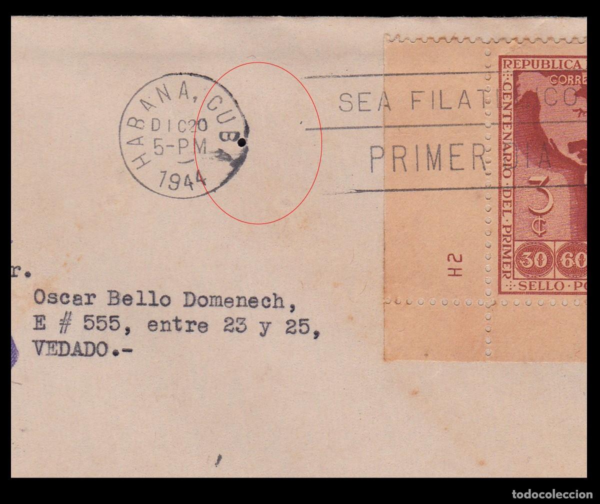 Sellos: CUBA .1945. FIRST DAY ISSUE. 3C. SCOTT 392+ GIFT - Foto 3