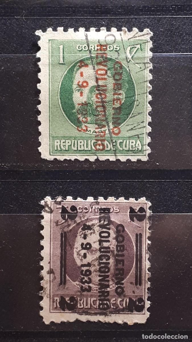 Sellos: CUBA. A&Ntilde;O 1933. &deg;. YVERT 217/8 - Foto 1