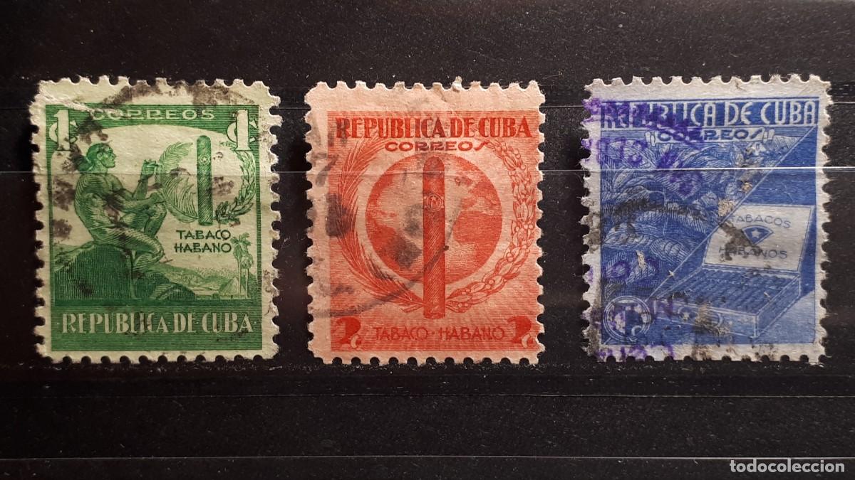 Sellos: CUBA. A&Ntilde;O 1939. &deg;. YVERT 257/9. Cpta. - Foto 1