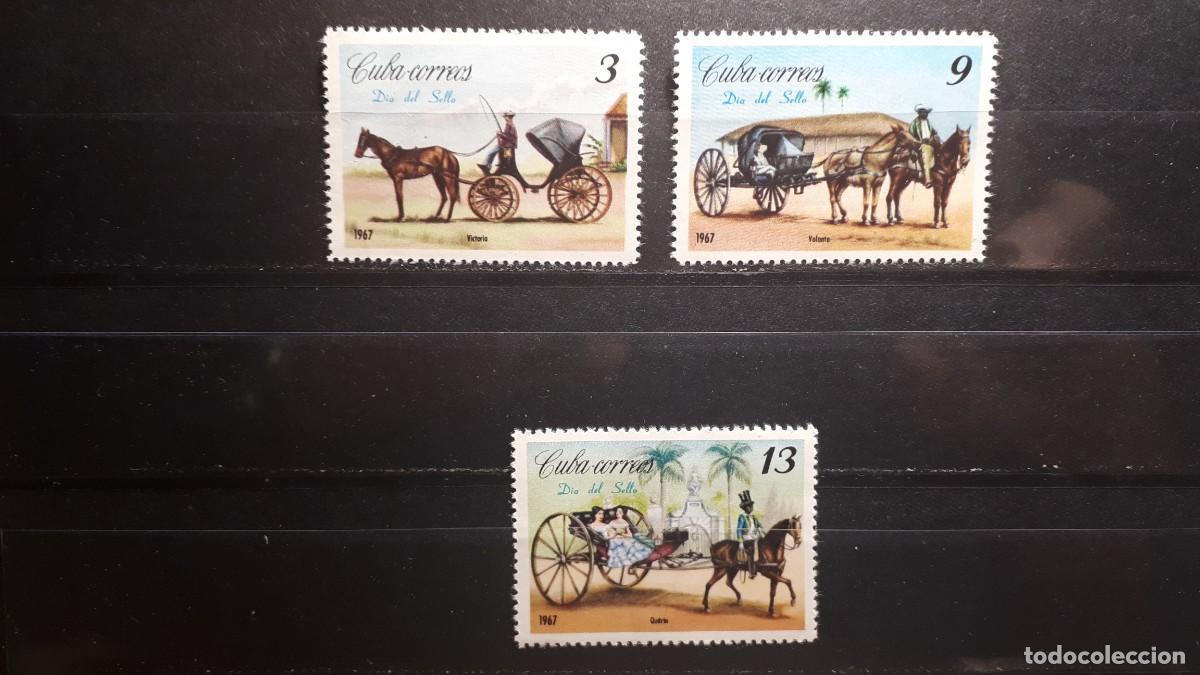 Sellos: CUBA. A&Ntilde;O 1967. **. YVERT 1101/3 - Foto 1