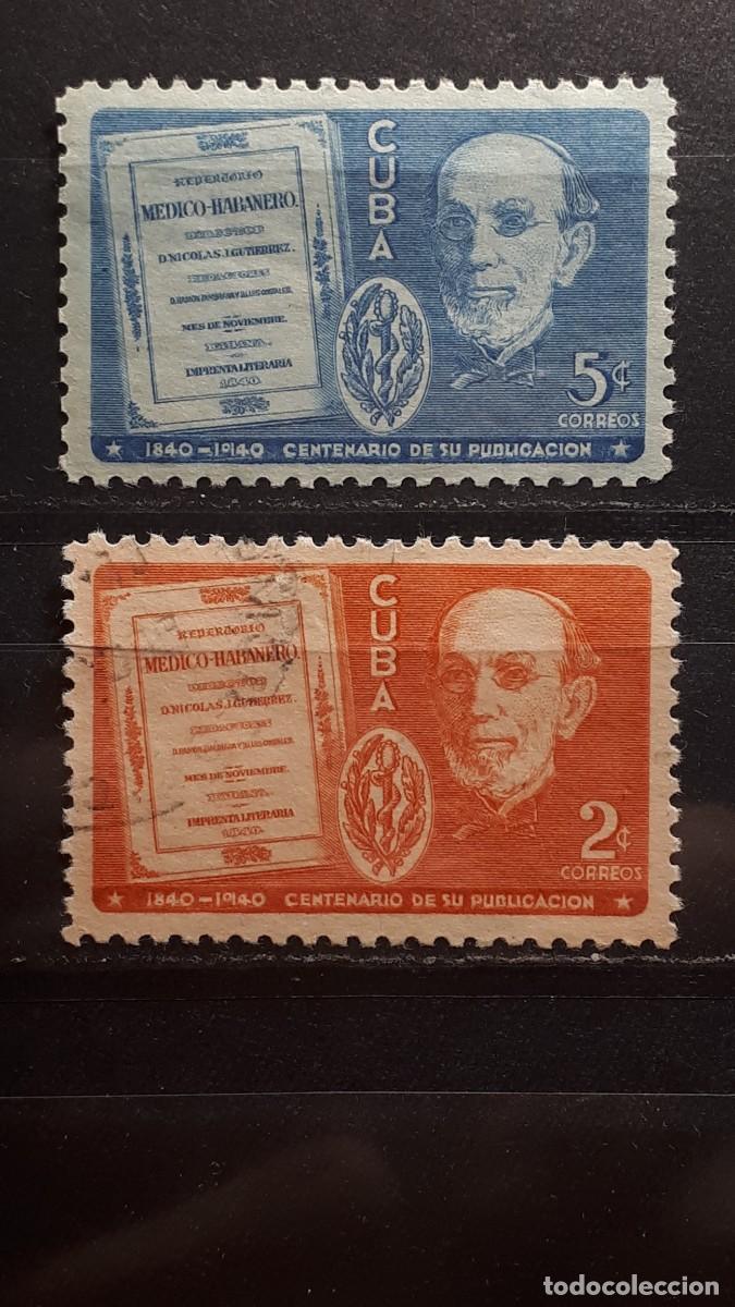 Sellos: CUBA. A&Ntilde;O 1940. **/&deg;. YVERT 264/5 - Foto 1