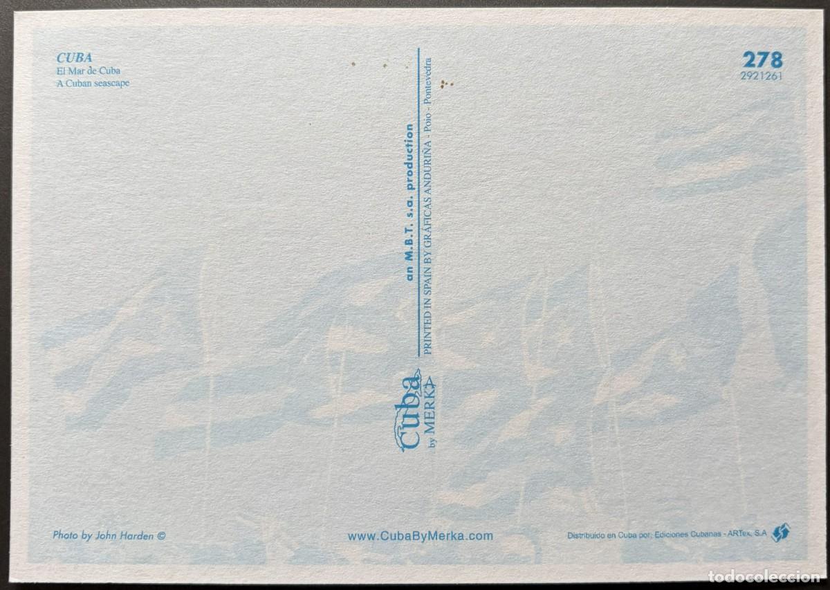 Sellos: TPCU057, TARJETA POSTAL, MAR DE CUBA - Foto 2