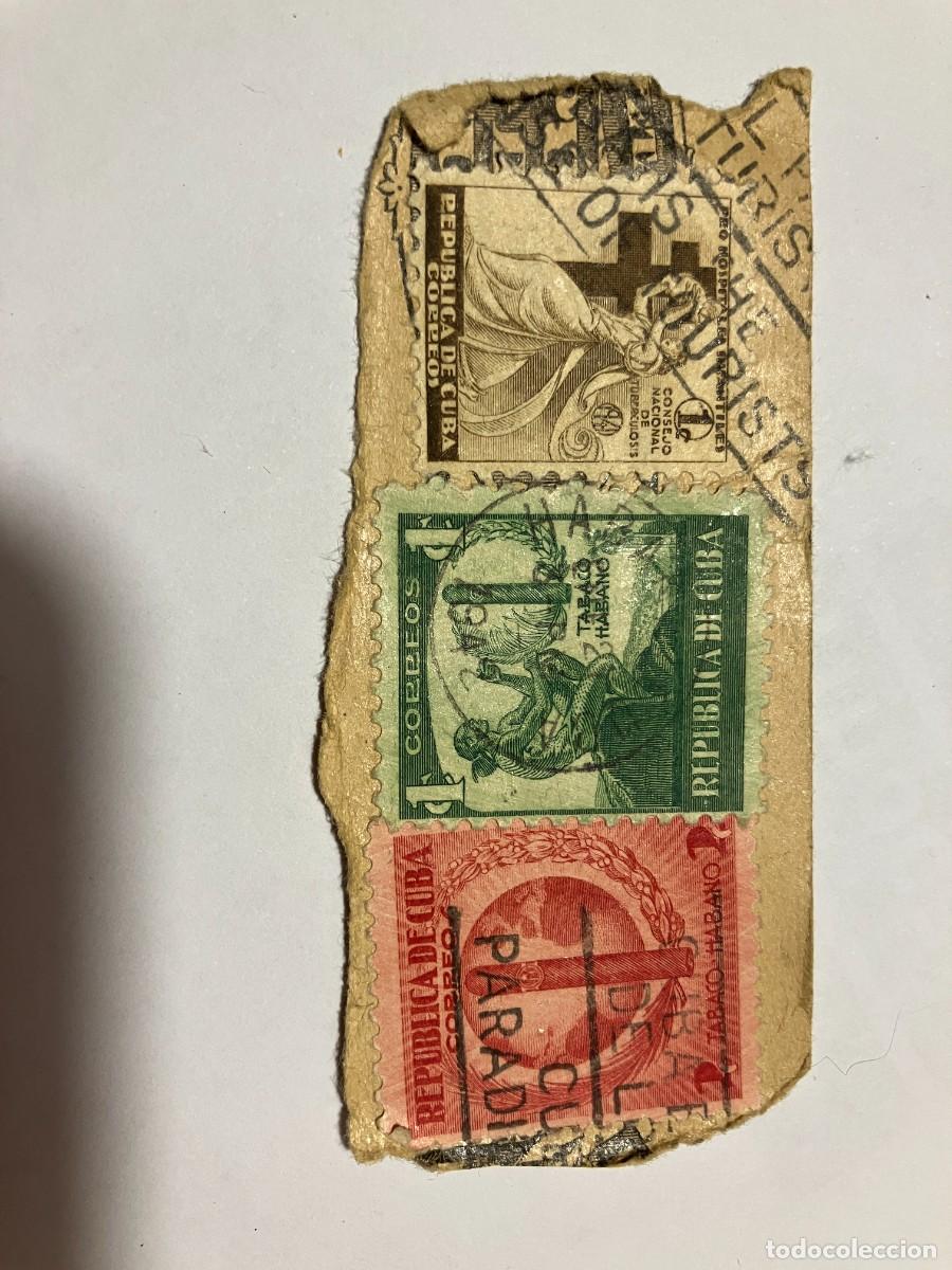 Sellos: 3 sellos de Cuba de 1942 - Foto 2
