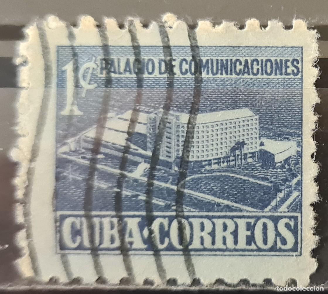 Sellos: Sello usado de Cuba 1952: Sobretasa obligatoria pro construcci&oacute;n de un edificio postal - Foto 1