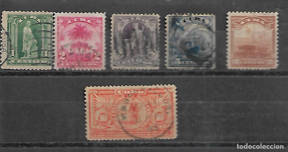 Sellos: CUBA 1899 SERIE COMPLETA CIRCULADA - Foto 1