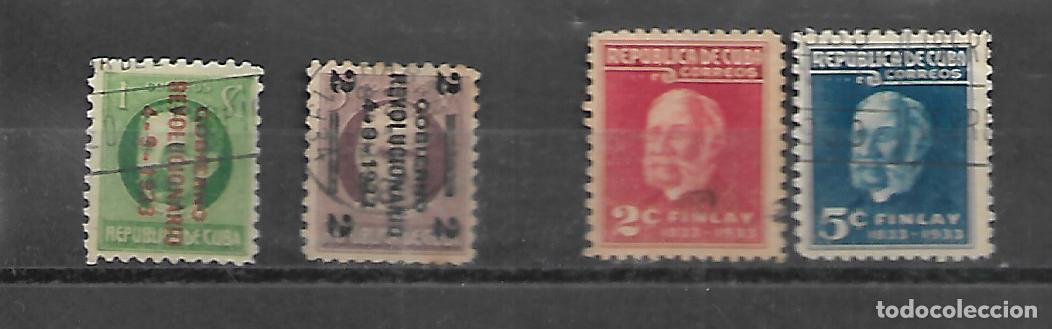Sellos: CUBA 1933/34 PAREJA DE SERIES COMPLETAS CIRCULADAS