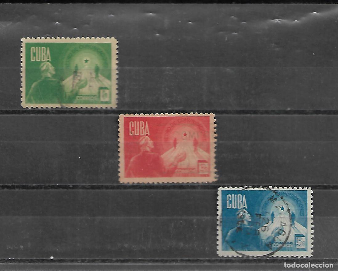 Sellos: CUBA 1944 SERIE COMPLETA CIRCULADA - Foto 1