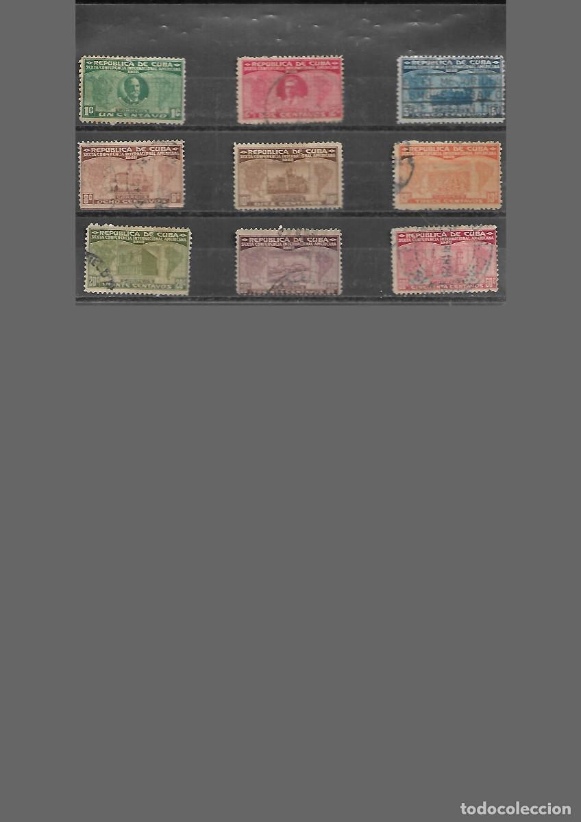 Sellos: CUBA SELLOS DE LA SERIE DE 1928 N&ordm; MATASELLADA