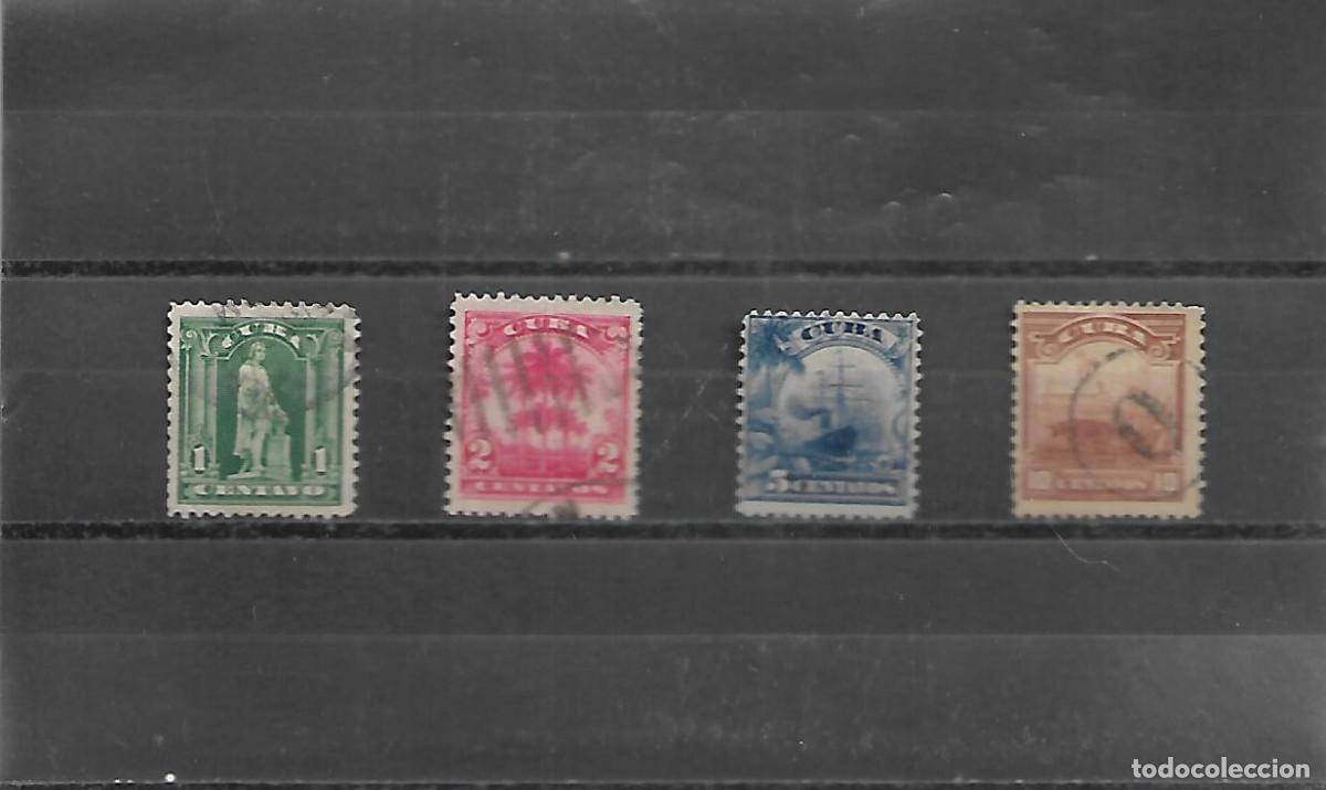 Sellos: CUBA SERIE COMPLETA DE 1905 MATASELLADA - Foto 1