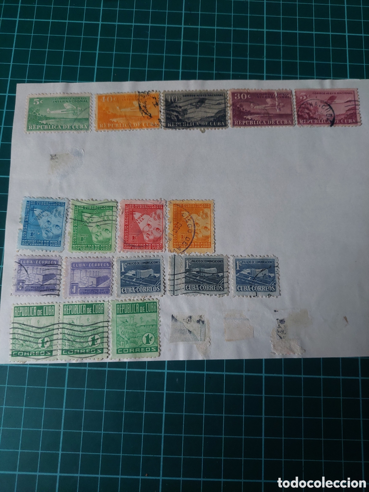 Sellos: CUBA ANTIGUOS SELLOS USADOS AVIONES ARQUITECTURA
