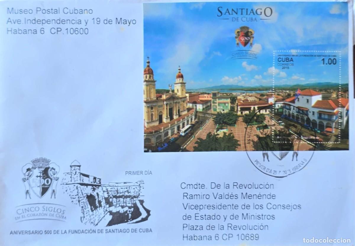 Sellos: O) 2015 CUBA, SAN PEDRO DE LA ROCA - CASTLE - EL MORRO, FORTRESS - WORLD HERITAGE - UNESCO, SANTIAG