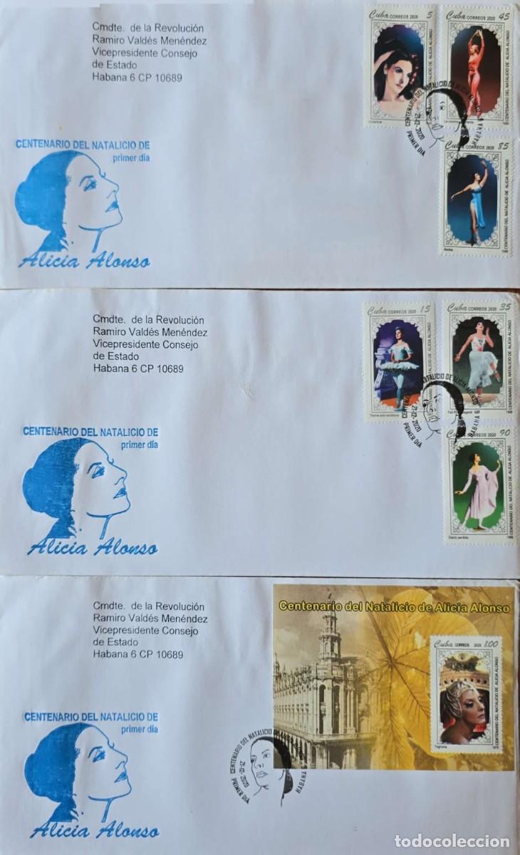 Sellos: O) 2020 CUBA, BALLET, DANCE, ALICIA ALONSO, CIRCULATED COVERS, INTERNAL SERVICE