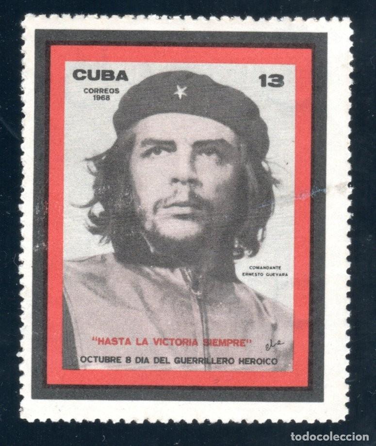 Sellos: CUBA 1968. ERNESTO CHE GUEVARA. OCTUBRE 8 DIA DEL GUERRILLERO HER&Oacute;ICO.
