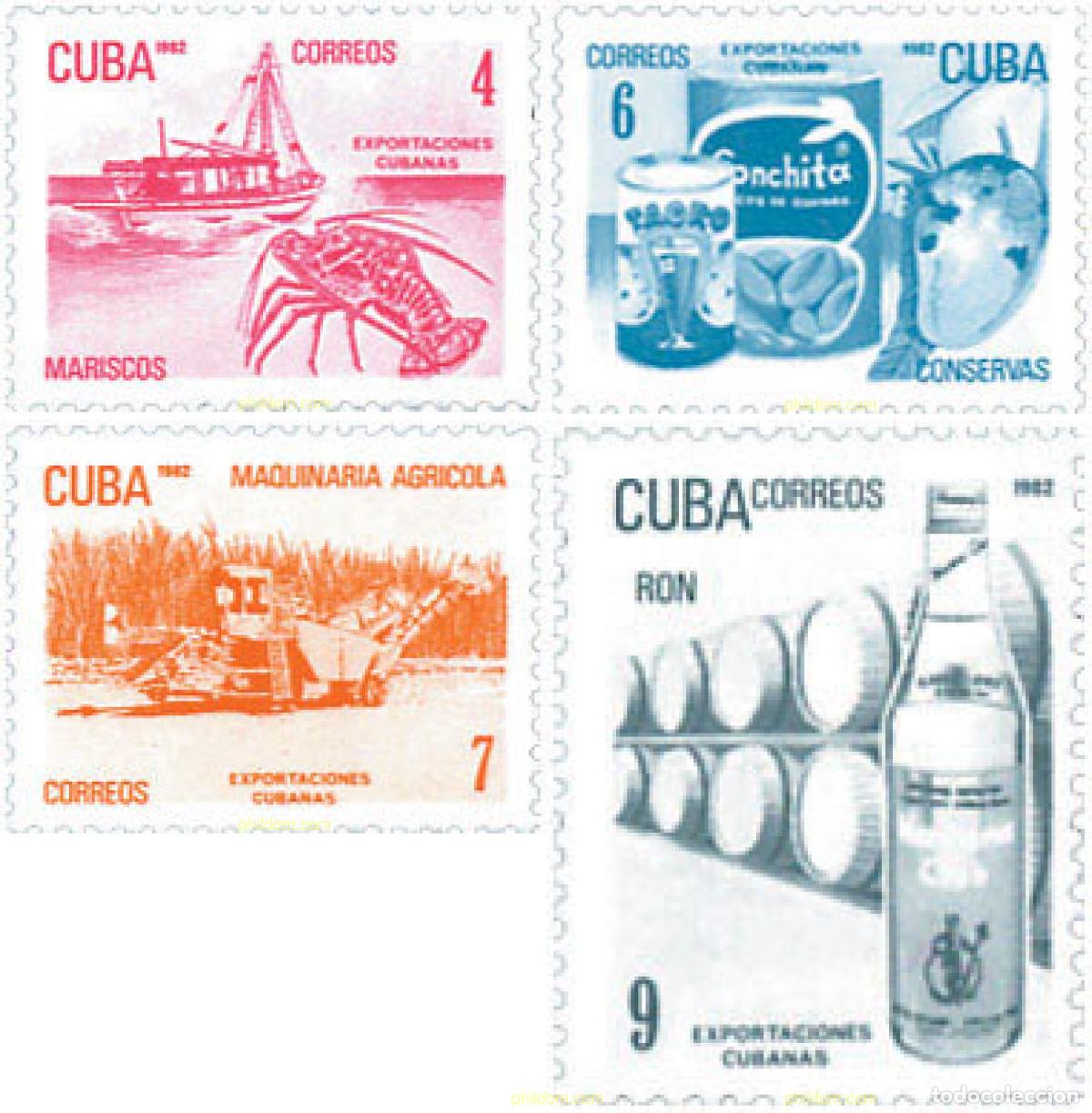 Sellos: 354107 MNH CUBA 1982 EXPORTACIONES