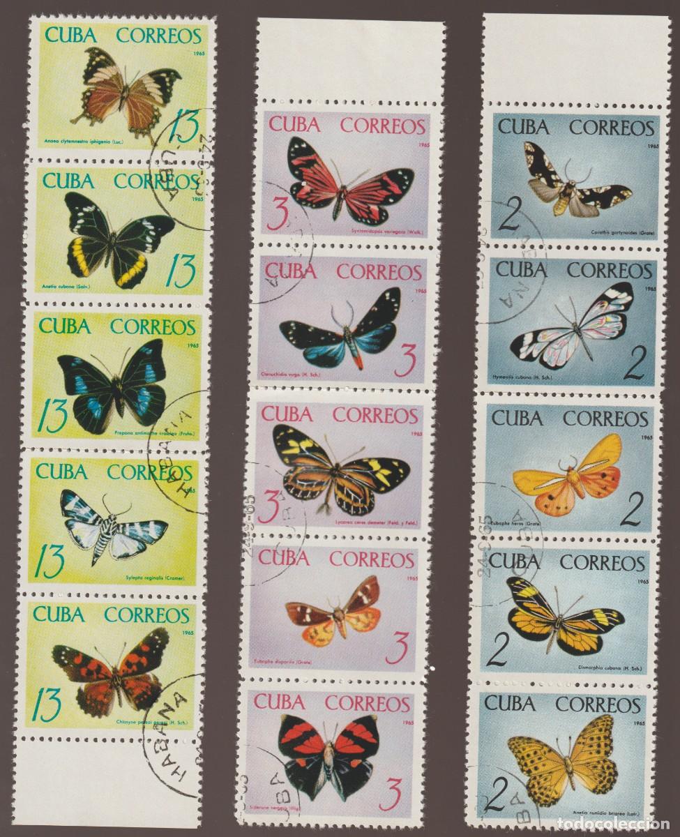 Sellos: Cuba 1965 - Michel 1058/1072 usados