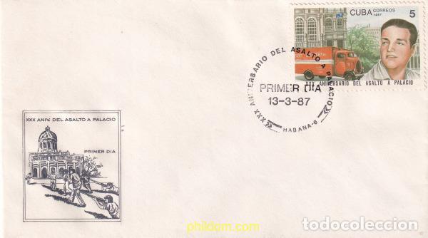 Sellos: 775926 USED CUBA 1987 30 ANIVERSARIO DEL ASALTO A PALACIO