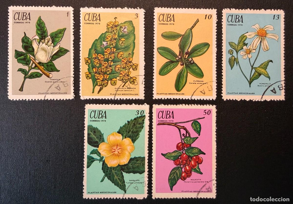 Selos: Sellos Cuba 1970. Plantas Medicinales Yvert et Tellier 1377-1382