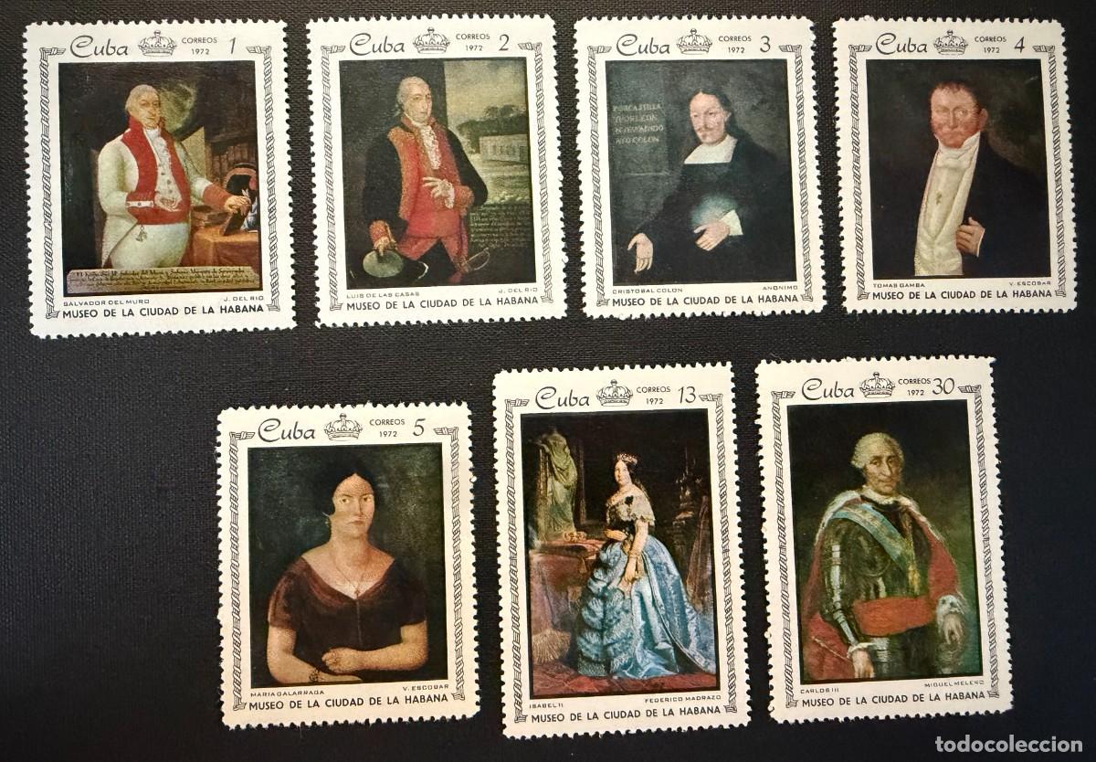 Sellos: Sellos Cuba 1972. Obras de arte de museo Nacional Yvert et Tellier 1548-1554