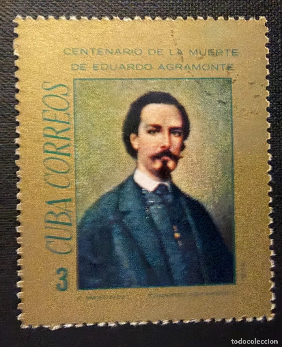 Sellos: Sello Cuba 1972. Centenario de la muerte de Eduardo Agramonte y Pińa Yvert et Tellier