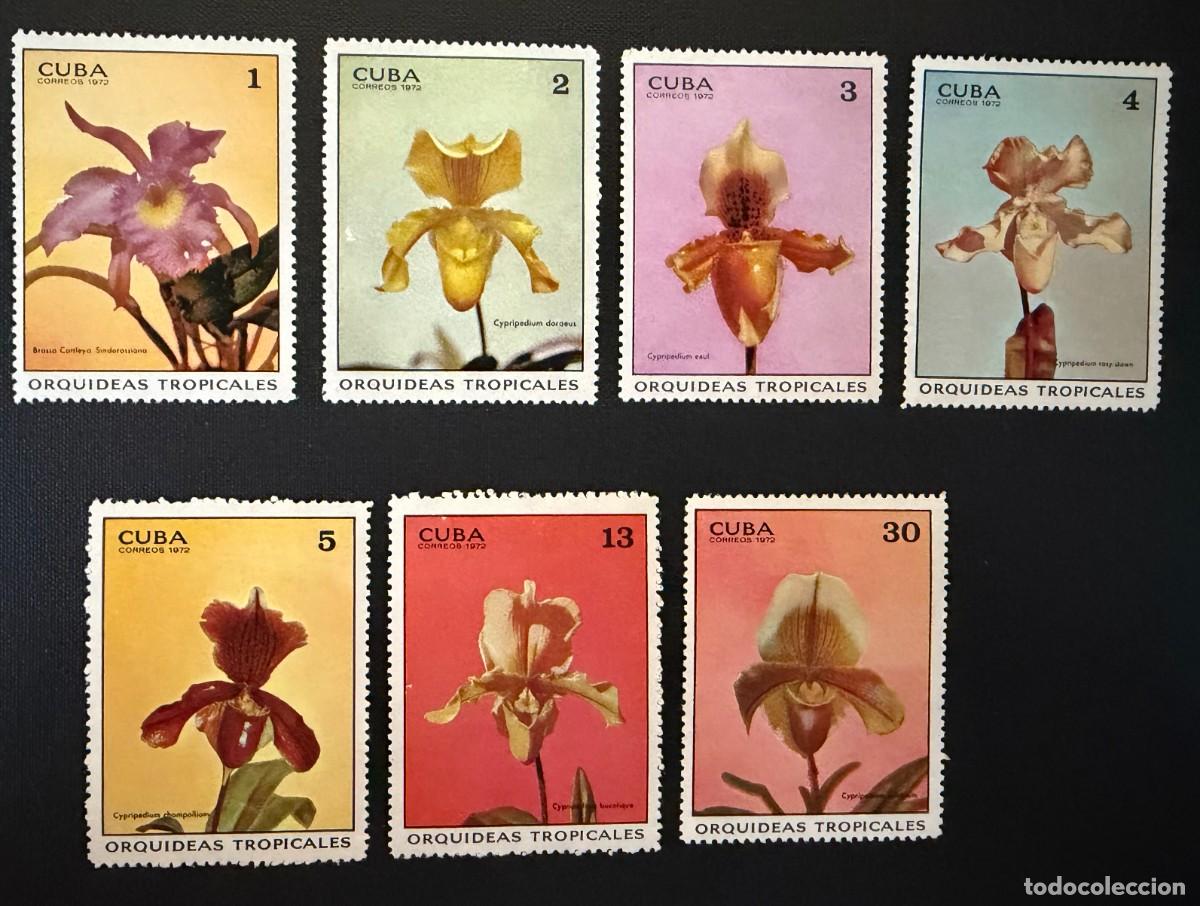 Sellos: Sellos Cuba 1972. Orquideas Tropicales Yvert et Tellier CU