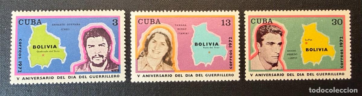 Sellos: Sellos Cuba 1972 V Aniversario del d&iacute;a de las guerrillas